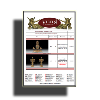 Прайс-лист производства VIRTUS